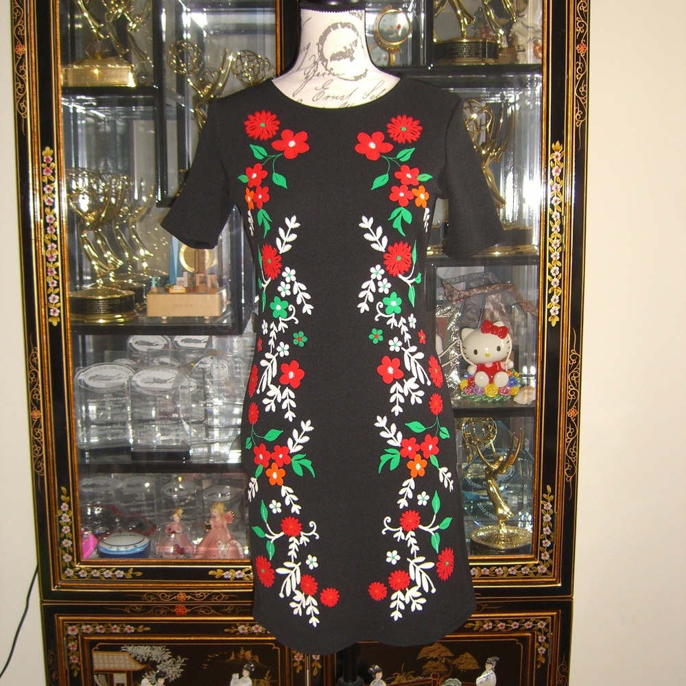 BOOHOO FLORAL PRINT DRESS US6 UK10